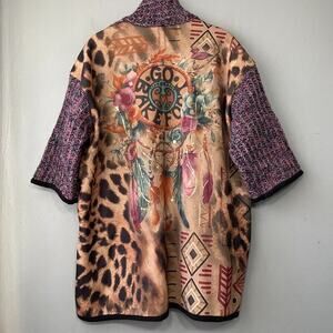 Milano One Size Kimono Cardigan Jacket Artsy Go Barefoot Hippie Boho Festival